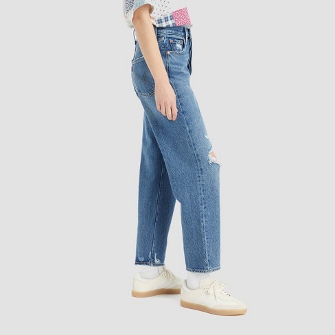 Levi's® Women's Ultra-high Rise Ribcage Straight Jeans - Center Lane 29 :  Target