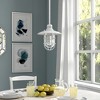 Hudson and Canal 8.25" Wide Lantern Pendant with Glass/Metal Shade - 3 of 4