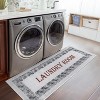Sussexhome Non Skid Cotton Washable Laundry Room Indoor Runner Rug, 20" x 59" - 2 of 4