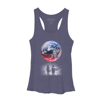 Women's Design By Humans Until The End Of The World By Expo Racerback Tank Top