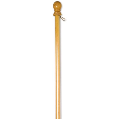 Evergreen Flag 56 House Wood Flag Pole With Anti-Wrap Tube