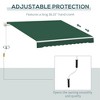 PAGED Retractable Awning for Door Entrance Patio Awnings Sun Shade Shelter with Manual Crank Handle for Deck, Balcony, Gardens - 3 of 4