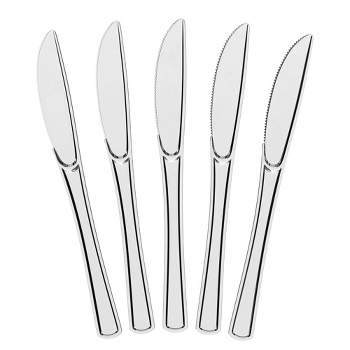 Exquisite Heavy Duty Clear Disposable Plastic Knives - 50 Ct.