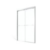 Cesicia 48x75 inches Matte Black Double Sliding Shower Door - 2 of 4