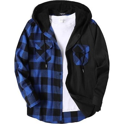 black & blue plaid