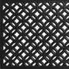 HomeRoots 18" X 30" Black Geometric Outdoor Rubber And Rubber Door Mat - 4 of 4