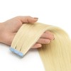Jessie's Wig 16-26 Inch Tape In Hair Extensions 50g For Women Thin Hair Straight #613 Bleach Blonde 20 Pcs/Pack - 4 of 4