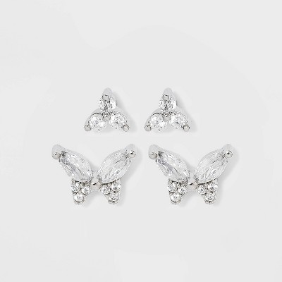 Sterling silver earring backs, earrings findings, butterfly earrings backs,  silver post ear nuts, stud earring clutch, 10 pairs, EF1005