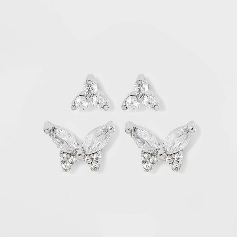 Set of 925 Sterling Silver Butterfly Friction Backs for Post Earring -  Trustmark Jewelers