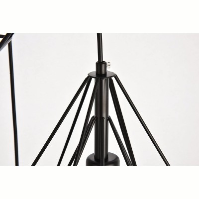 Jago Black Aluminum 3-Light Adjustable Pendant