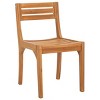 Anna Solid Teak Chair Indoor/Outdoor (Set Of 2) - PAT6502 - Natural - Safavieh - 4 of 4