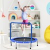 Infans 36" Kids Trampoline Rebounder W/Full Covered Handrail & Pad Indoor Outdoor Blue - 2 of 4
