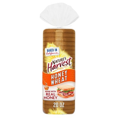 Nature's Harvest Honey Wheat Bread - 24oz