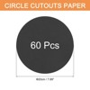 Unique Bargains Blank Smooth Circle Cardstock for DIY Crafts Classroom Decoration 60 Pcs - 2 of 4
