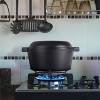 COMMERCIAL CHEF Pre-Seasoned Cast Iron Dutch Oven, Black - 3 of 4
