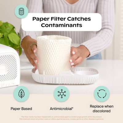 Canopy Mist Free Evaporative 4 in 1 Humidifier with Settings, Optional Night Light, White Noise Machine & Aroma Diffusion, 2.5ltr - White — detail 11