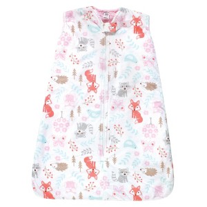Hudson Baby Infant Girl Mink with Faux Shearling Inner Sleeping Bag, Sack, Blanket, Girl Woodland - 1 of 3