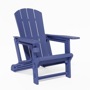 Maggift Patio Accent Chairs Folding Adirondack Chair Patio Comfortable Set for Patio Garden - 1 of 4
