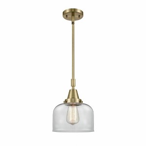 Bell - 1 Light Stem Hung Mini Pendant In Industrial Style-11.13 Inches Tall and 8 Inches Wide - 1 of 1