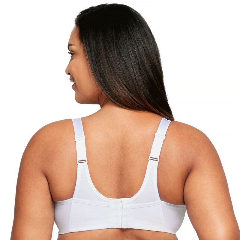 Glamorise Womens MagicLift Active Support Wirefree Bra 1005 White, 2 of 5