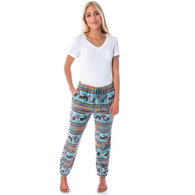 Seven Times Six Disney Frozen II Autumnal Fair Isle Fleece Joggers For Men and Women Multicoloured