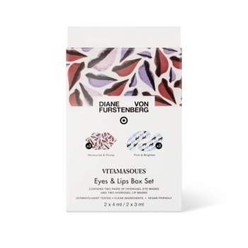 DVF for Target x Vitamasques Signature Lip and Eye set - Firm & Brighten + Moisturize - 4ct