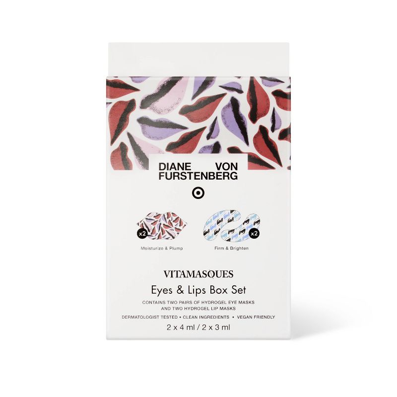 DVF for Target x Vitamasques Signature Lip and Eye set - Firm &#38; Brighten + Moisturize - 4ct, 1 of 4