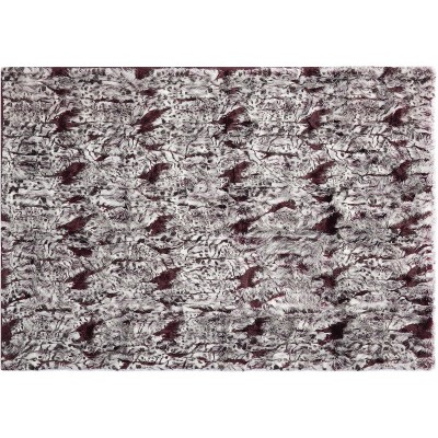Mina Victory Fur N9206 Burgandy/Ivory 50" x 70"