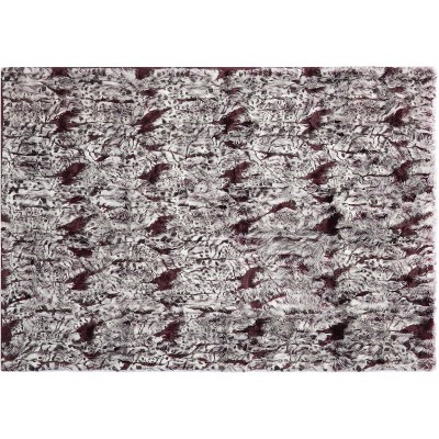 Mina Victory Fur N9206 Burgandy/Ivory 50" x 70"