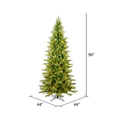 Vickerman 6.5' x 49" Ontario Spruce Artificial Christmas Tree w/ Color Lights 