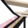 Okak Modern Platform Bed Frame with Upholstered with Linen Fabric Button Tufted Headboard Wood Slats No Box Spring Needed Easy Assembly - 3 of 4