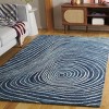 Abstract ABT154 Handmade Tufted Accent Rug - Blue/Ivory - 3' X 5' - Safavieh - 2 of 4