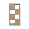 Homez 46.46 in. Tall Wood 4-Shelf Etagere Bookcase - 4 of 4