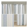 LunaLulinlk Cotton Printed Shower Curtain with Chenille - 3 of 4