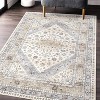 Vintage Runner Rug – Gray Low Pile Washable Carpet, Stain-Resistant, Fade-Resistant, Non-Slip for Entryway, Dining, or Bedroom - 2 of 4