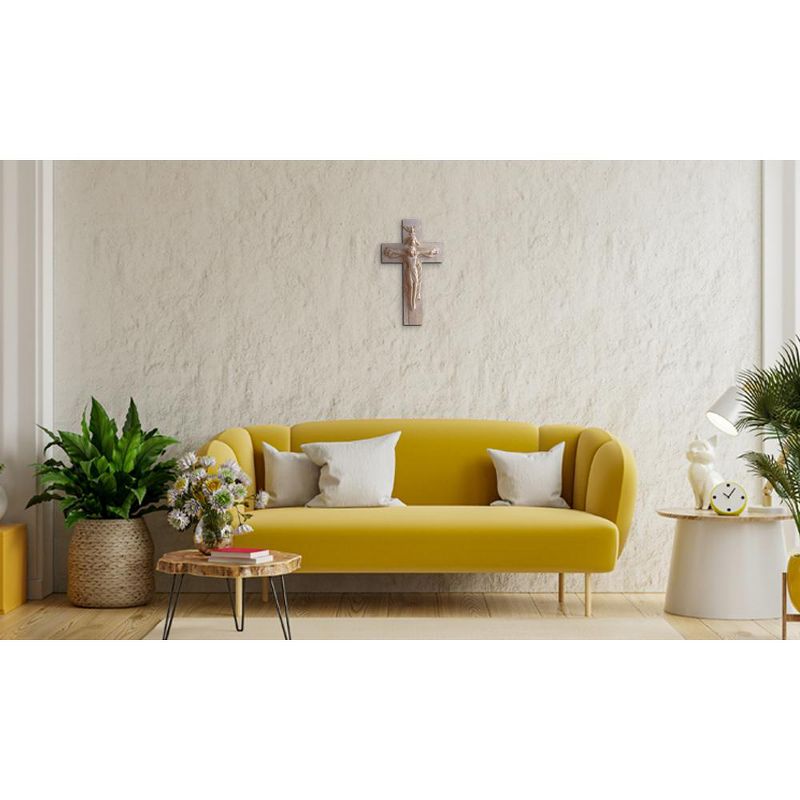 FC Design 15.5" Jesus Cross Atrio with God Crucifixion Holy Sculpture Religious Wall Decoration, 3 of 4