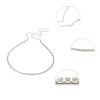 Unique Bargains Women's Single Row Rhinestone Tassel Headband Silver Tone 1 Pc - image 3 of 4