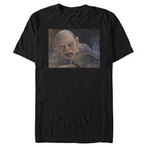 Men's The Lord of the Rings Fellowship of the Ring Gollum Yell T-Shirt - 1 of 4