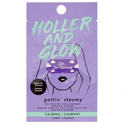 Holler and Glow Gettin Steamy Heating Eye Mask - 1ct