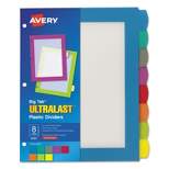 Avery Big Tab Ultralast Plastic Dividers Multicolor 8-Tab 8 1/2 x 11 24901