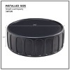 Modern Round Edge Design Coffee Table,Fiberglass Center Coffee Table,Waterproof For Living Room,Guest Room,No Need Assembly-Coolbibila - 4 of 4