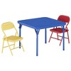 Folding Table and Chairs Set, Boys and Girls Activity Table and 4 Chairs Set for Dining Room,Daycare,Classrooms - 4 of 4