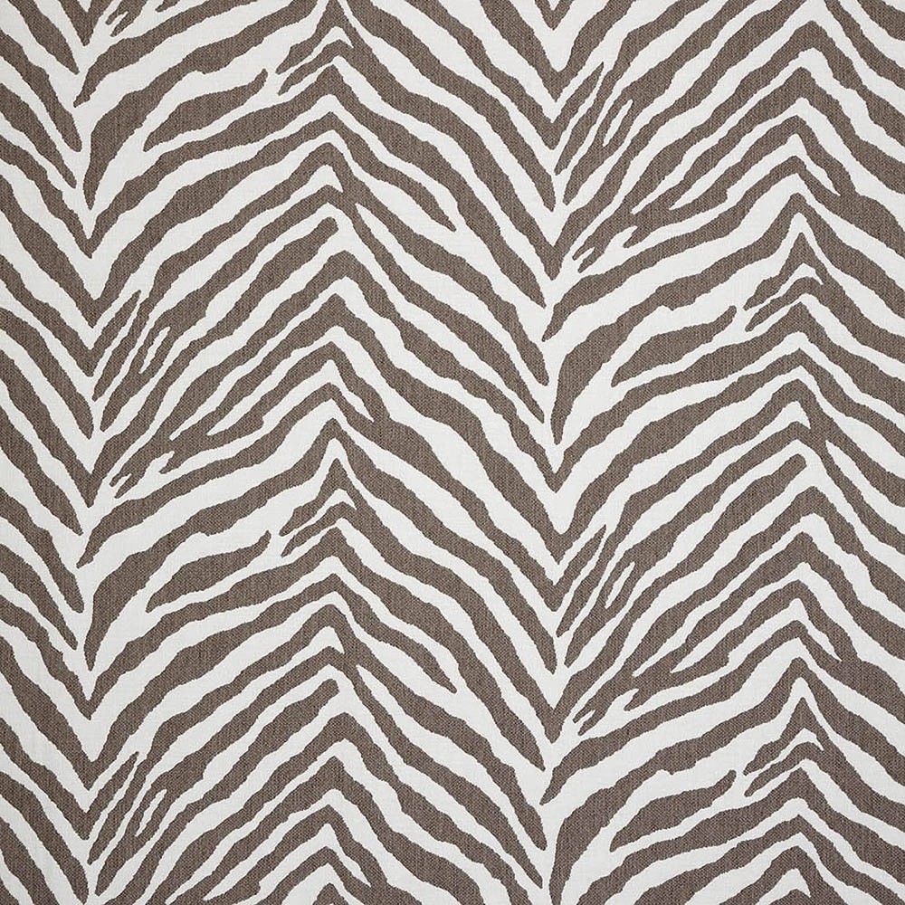 Photos - Pillow Sunbrella 17" Indoor/Outdoor Corded Chair Pad Set Gray Zebra: Fade-Resistant, Zipper Closure, Polyurethane Foam Fill
