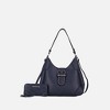 MKF Collection Juliette Vegan Leather Women’s Shoulder Bag with Matching Wallet by Mia K - Navy - 2 of 4