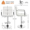 Yaheetech 2pcs Swivel Adjustable Bar Stools with Large Steel Pedestal Base for Bar Counter - 3 of 4