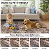 Vintage Distressed Area Rug for Living Room, Non-Slip Non-Shedding Washable Accent Rugs - 4 of 4