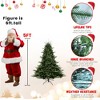 NAYSAYE 5FT Christmas Tree Full Shape with Mixed PE PVC Needles for Holiday Home Decor, Green, 44"*44"*60" - 3 of 4