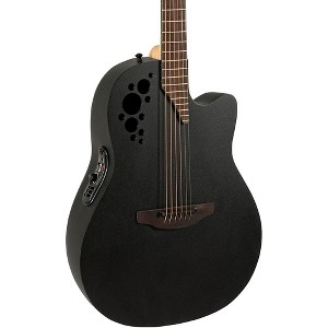 Ovation 2078TX-5-G Pro Series Elite TX Deep Contour Acoustic-Electric Guitar Textured Black - 1 of 4