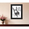 HomeRoots Hello Sweet Cheeks Donkey Black Framed Print Bathroom Wall Art - 2 of 4