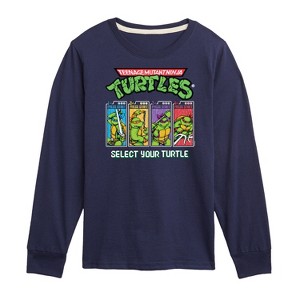 Boys' - Teenage Mutant Ninja Turtles - Select Your Turtle Video Game Long Sleeve Graphic T-Shirt - 1 of 4